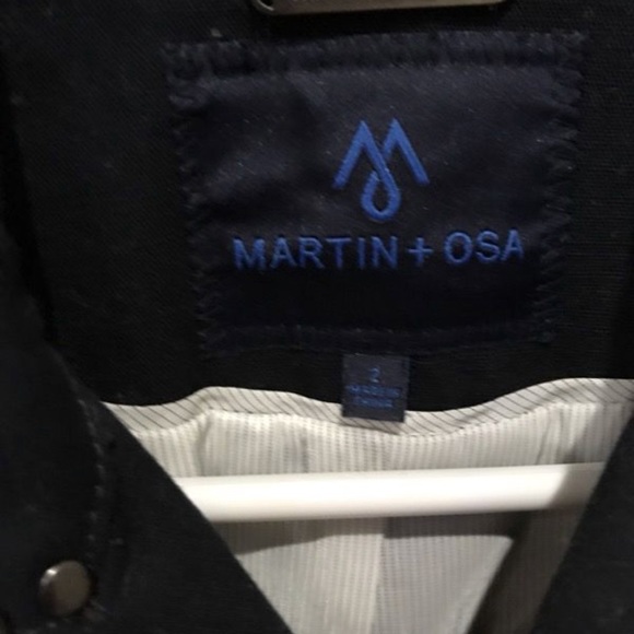Navy blue Martin & osa pea coat - Picture 3 of 4